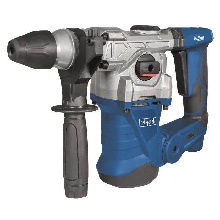 Scheppach Perforateur DH1300Plus 4 Fonctions 1250 W avec Mandrin SDS-Plus, Système Anti-Vibrations et 5 J, Coffret avec Accessoires