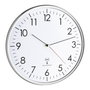 Tfa Horloge murale analogique radio-commandée blanc/argent