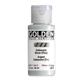 Golden Peinture Acrylique Fluide Argent Irisé (Fino) 30 ml