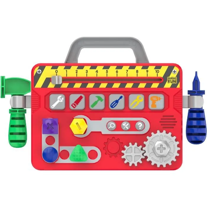 KD Mallette à Outils pour Enfants - Ma Première Mallette d'Outils - 6 Activités Ludiques, 3 Modes de Jeu Éducatif pour S'amuser en Sécurité KD Mallette à Outils pour Enfants - Ma Première Mallette d'Outils - 6 Activités Ludiques, 3 Modes de Jeu Éducatif pour S'amuser en Sécurité