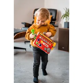 KD Mallette à Outils pour Enfants - Ma Première Mallette d'Outils - 6 Activités Ludiques, 3 Modes de Jeu Éducatif pour S'amuser en Sécurité