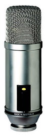 RODE Broadcaster Microphone à condensateur grand diaphragme 1 pouce doré pour diffusion LED indication