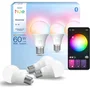 Philips Hue Pack de 3 ampoules connectées Essential E27 A60, lumière blanche et couleur, 8 W, 16 millions de couleurs, gradation fluide