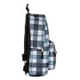 PERONA Sac à dos toile imprimée 42 cm avec dos et bretelles rembourrés, ajustables, sangles réfléchissantes et système d'attache chariot