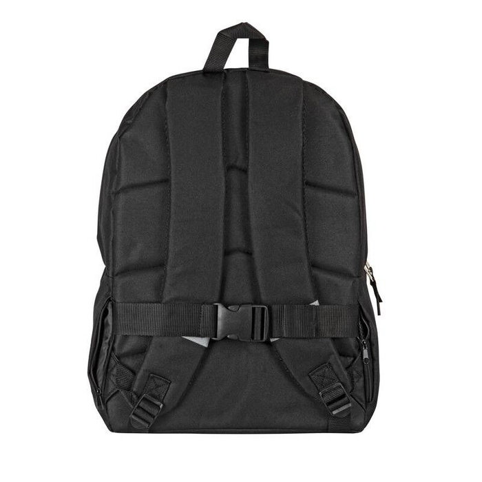 PERONA Sac à dos toile imprimée 42 cm avec dos et bretelles rembourrés, ajustables, sangles réfléchissantes et système d'attache chariot