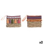 DKD Home Decor Sac à main Frange Boho - 2 Unités