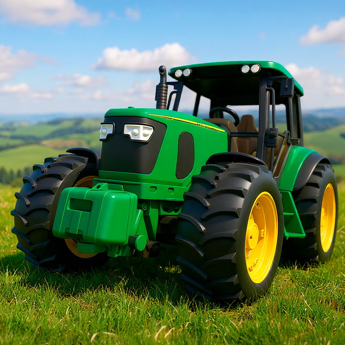 Tachan Tractor-Jouet Échelle 1:16 avec Friction, Lumières LED et Son Réaliste - 3 Fonctions (Avancer, Reculer, Klaxon) et Pièces Amovibles - Réf. T01052