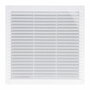 EDM Product Grille de ventilation 87704 Blanc 20 x 20 x 0,7 cm Moustiquaire