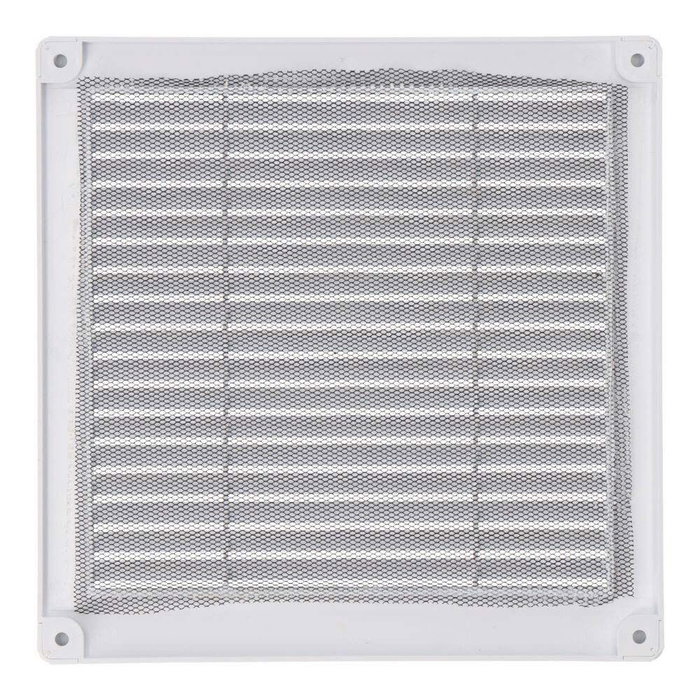 Grille de ventilation EDM 87704 Blanc 20 x 20 x 0,7 cm Moustiquaire