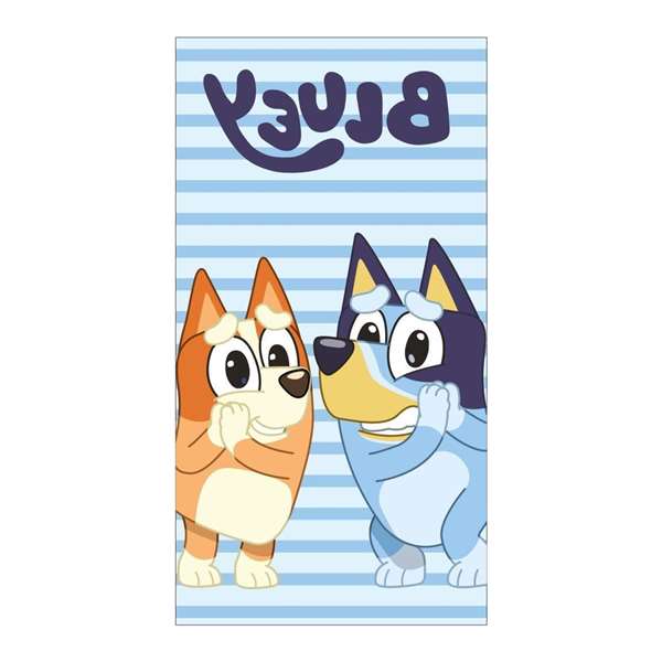 Cerdá Toalla Bluey en Microfibre 70 x 140 cm - Âge Recommandé 3 Ans - Couleur Bleu Clair