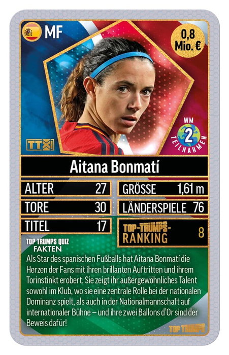 Winning Moves World Football Stars jeu de cartes 200 Pack (Allemand)