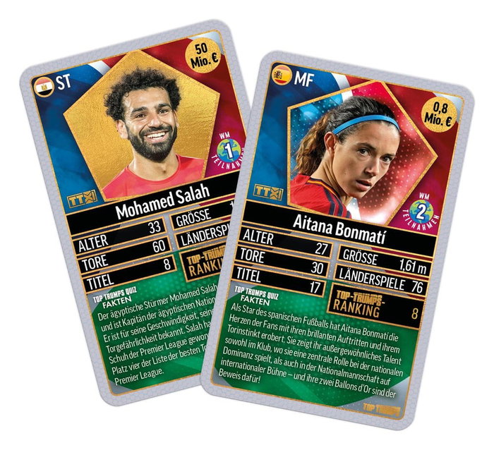 Winning Moves World Football Stars jeu de cartes 200 Pack (Allemand)