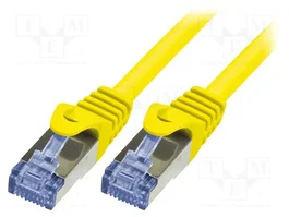 LOGILINK Câble Ethernet Cat 6a S/FTP 3m RJ45 jaune
