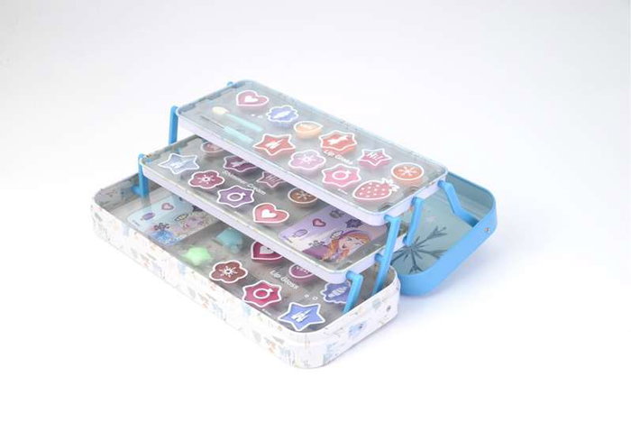Markwins - Estuche metalico maquillaje frozen 4x9x22 cm - Coffret maquillage métallique Frozen pour enfants, 4 x 9 x 22 cm