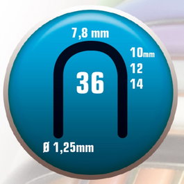 CLAVEX Grapas manuelles modèle 36, longueur 14 mm, vrac
