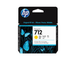HP Cartouche d'encre 712 Jaune Standard