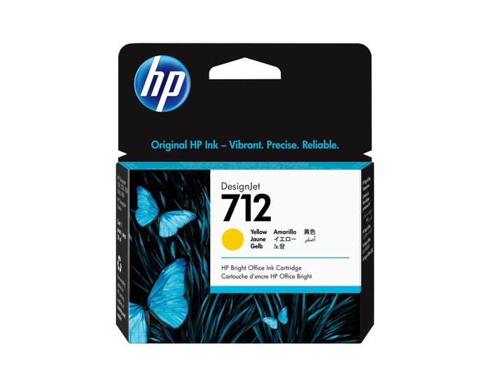 HP Cartouche d'encre 712 Jaune Standard HP Cartouche d'encre 712 Jaune Standard