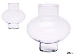 GIFTDECOR Vase en Verre Cloud 30cm Transparent