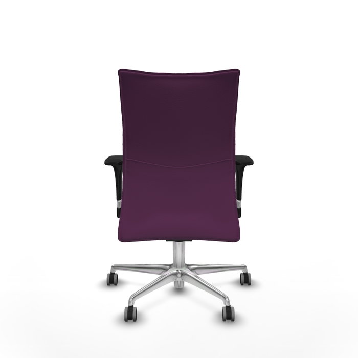 Piqueras Y Crespo Silla Albacete confidente, mécanisme Synchro, Similpiel Morado, Base aluminium, Brazos 1D, Ruedas 65 mm Piqueras Y Crespo Silla Albacete confidente, mécanisme Synchro, Similpiel Morado, Base aluminium, Brazos 1D, Ruedas 65 mm
