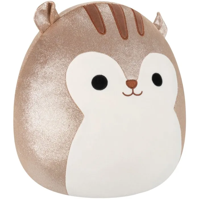 Squishmallows (Jazwares) Sawyer - Peluche écureuil brun pailleté 40 cm