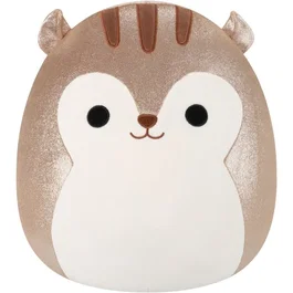 Squishmallows (Jazwares) Sawyer - Peluche écureuil brun pailleté 40 cm