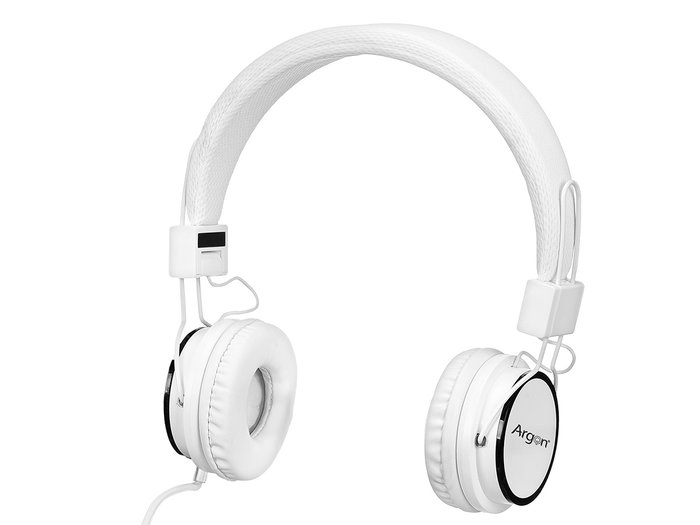 Argon Casque Audio Filaire Blanc 18 x 6,5 x 6,5 cm Plastique (Set de 12)
