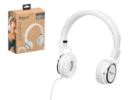 Argon Casque Audio Filaire Blanc 18 x 6,5 x 6,5 cm Plastique (Set de 12)