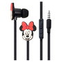 ERT GROUP Casque audio à écouteurs Disney Minnie avec télécommande multifonction, câble jack 3.5 mm de 1.2 m, 10 mm, certifié Reach, ROHS et CE