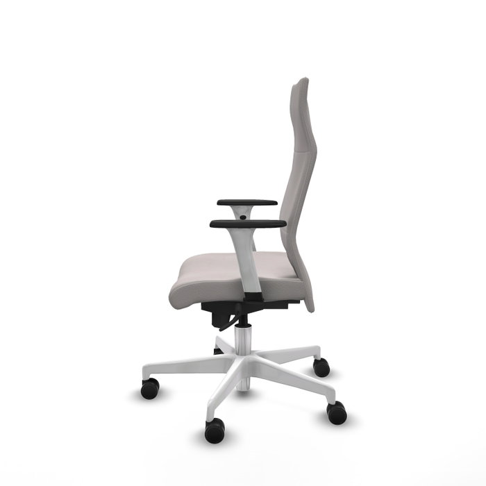 Piqueras Y Crespo Fauteuil Albacete Blanc avec mécanisme synchrone et bras 1D