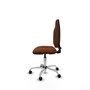 PIQUERAS Y CRESPO Chaise de bureau Algarra en similicuir marron sans accoudoirs