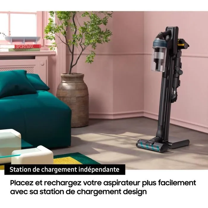 Samsung Aspirateur Balai sans Fil VS20C95EFTB Jet 95 Premium - 210 AW Puissance de Nettoyage - Batterie Longue Durée 60 min - Filtration Performante Samsung Aspirateur Balai sans Fil VS20C95EFTB Jet 95 Premium - 210 AW Puissance de Nettoyage - Batterie Longue Durée 60 min - Filtration Performante