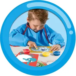 SES CREATIVE My First - Peinture au doigt multicolore pour enfant à partir de 12 mois - Bleu