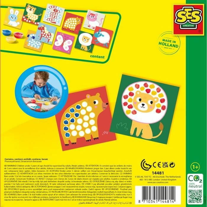 Ses Creative Peinture au doigt My First Multicolore