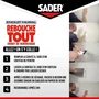 Sader - Enduit de Rebouchage Prêt à l'Emploi - Pour Trous et Fissures jusqu'à 1 cm - Pour Plâtre, Béton, Brique - Tube 330 g
