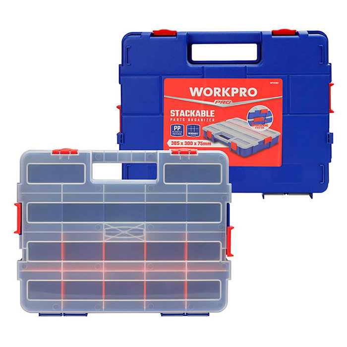Boîte à outils Workpro polypropylène 18 Compartiments