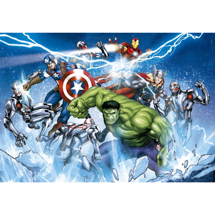 CLEMENTONI Puzzle Marvel Avengers 104 pièces - Dimensions 37.9 x 26.9 cm