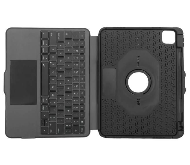 Targus VersaVu - Étui clavier Bluetooth AZERTY rétroéclairé avec trackpad pour iPad Air (M2) 11", iPad (10e gén.) 10.9", iPad Air (5e et 4e) et iPad Pro 11" Targus VersaVu - Étui clavier Bluetooth AZERTY rétroéclairé avec trackpad pour iPad Air (M2) 11", iPad (10e gén.) 10.9", iPad Air (5e et 4e) et iPad Pro 11"