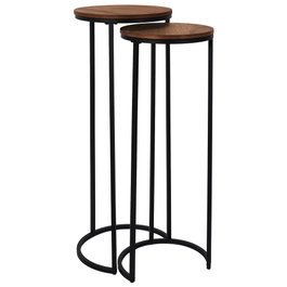 Home Deco Factory Ensemble de 2 Tables Gigognes COCOONING