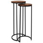 Home Deco Factory Ensemble de 2 Tables Gigognes COCOONING