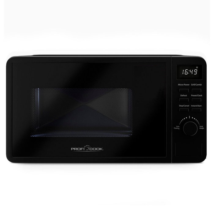 Proficook PC-MWG 1319 Micro-ondes avec Grill, 20L, Noir Proficook PC-MWG 1319 Micro-ondes avec Grill, 20L, Noir