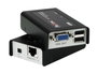 Aten CE100 - Système d'extension KVM Mini USB VGA via câble Cat 5 - Jusqu'à 100 m pour clavier, souris et écran - Résolution 1280x1024