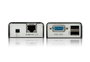 Aten CE100 - Système d'extension KVM Mini USB VGA via câble Cat 5 - Jusqu'à 100 m pour clavier, souris et écran - Résolution 1280x1024