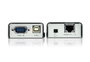 Aten CE100 - Système d'extension KVM Mini USB VGA via câble Cat 5 - Jusqu'à 100 m pour clavier, souris et écran - Résolution 1280x1024