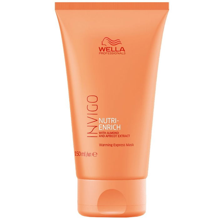 Wella Professionals Invigo Nutri-Enrich - Masque crème capillaire aux extraits d'amande et d'abricot - Pour brillance et douceur - Traitement des cheveux - 150 ml Wella Professionals Invigo Nutri-Enrich - Masque crème capillaire aux extraits d'amande et d'abricot - Pour brillance et douceur - Traitement des cheveux - 150 ml