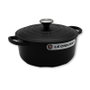 Le Creuset Signature 21177200000430 Rond 20cm Noir Mat Braisière avec Couvercle 2.4L