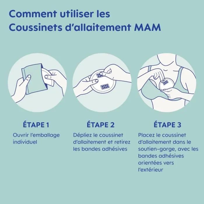 MAM Coussinets d'allaitement - Pack de 105