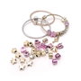 Tachan - Kit Créatif de Perles Doré Rose pour Bijoux - Formes Géométriques, Lettres et Pendentifs - Boîte Mallette - À Partir de 5 Ans