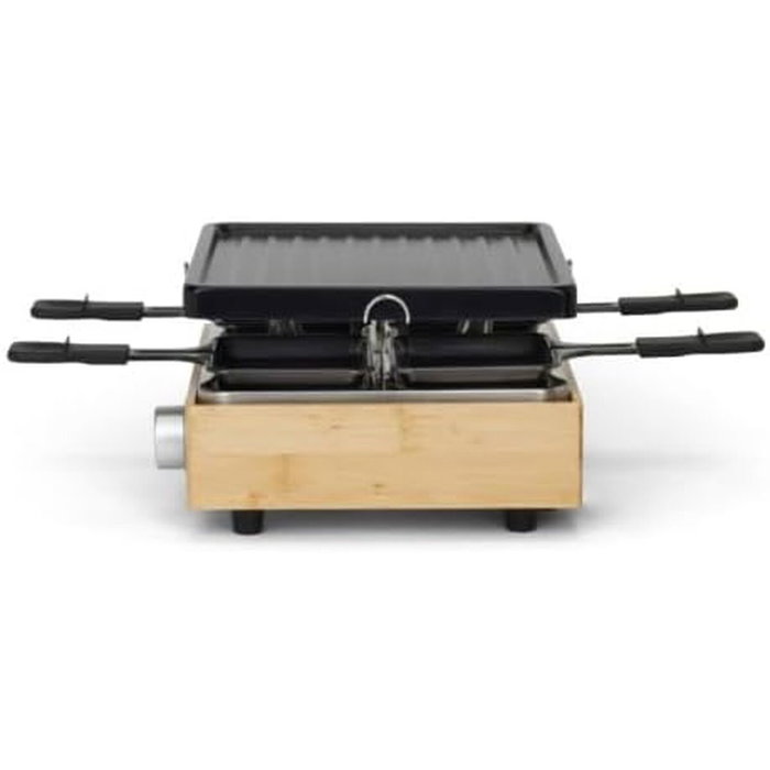 Livoo DOC311 Appareil à raclette 4 personnes, 800W, Noir et beige Livoo DOC311 Appareil à raclette 4 personnes, 800W, Noir et beige