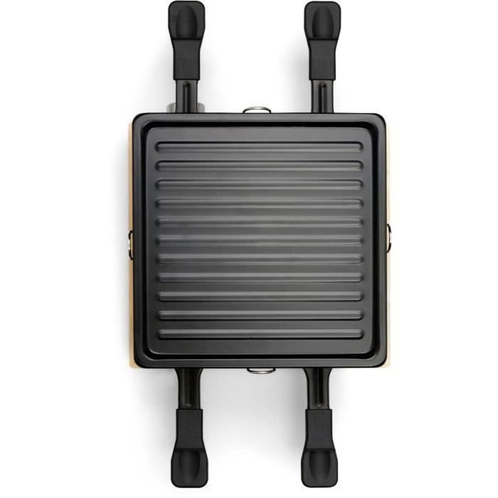 Livoo DOC311 Appareil à raclette 4 personnes, 800W, Noir et beige Livoo DOC311 Appareil à raclette 4 personnes, 800W, Noir et beige