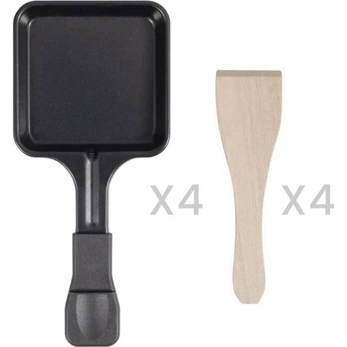Livoo DOC311 Appareil à raclette 4 personnes, 800W, Noir et beige Livoo DOC311 Appareil à raclette 4 personnes, 800W, Noir et beige